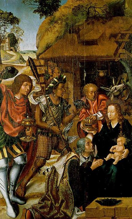 FERNANDES, Vasco Adoration of the Magi dfg Spain oil painting art